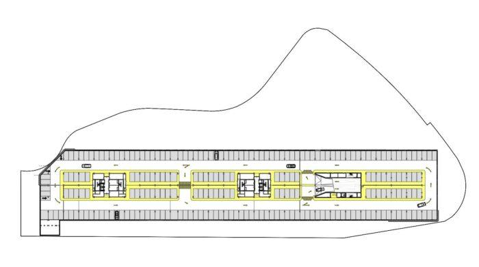 plan parking sous terrain escale